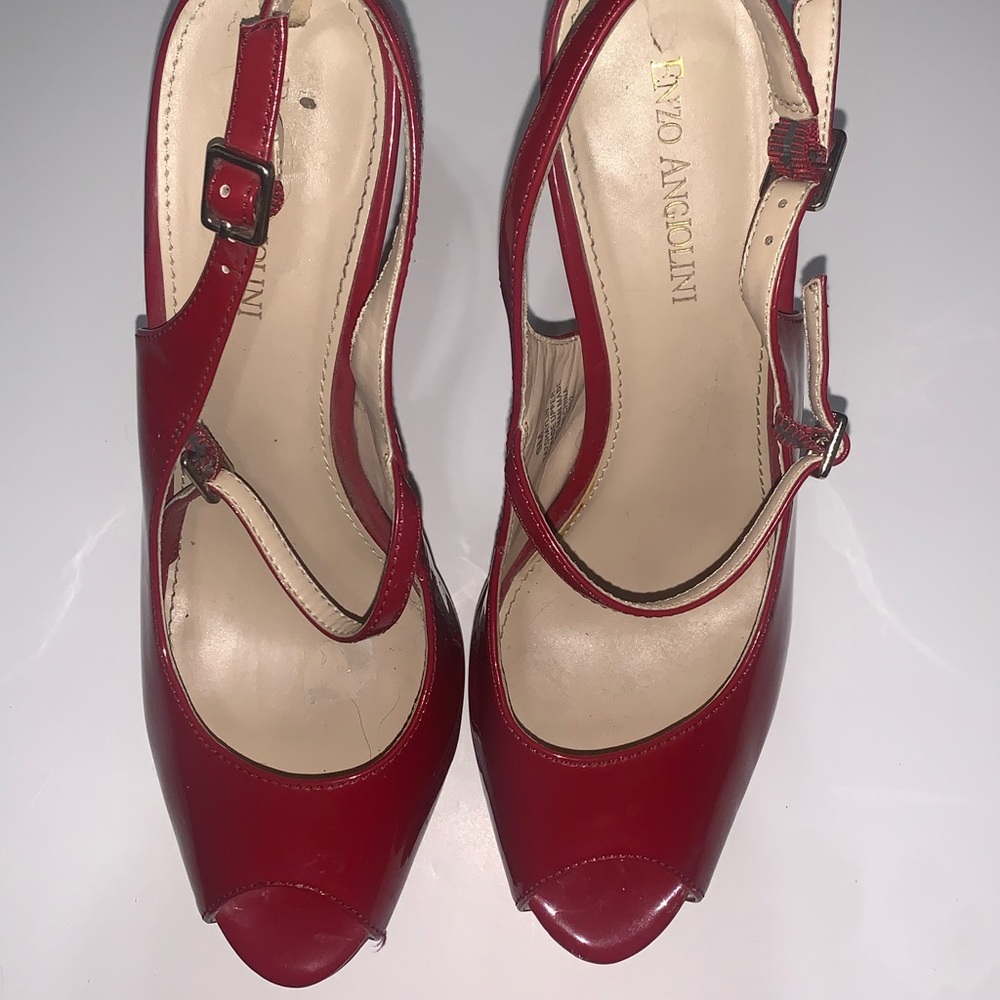 Enzo Angiolini Red Platform Heels β€οΈ π - Picture 3 of 12